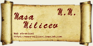 Maša Milićev vizit kartica